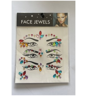 Face Gems Yüz Süsleme Taşı Vücut Kristali Model 21