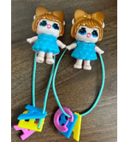 Power es Kız Çocuğu Kız Bebek Modeli Lastik Toka