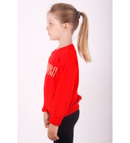 Toontoy Kız Çocuk You Wish Baskılı Sweatshirt (Kırmızı)