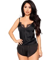 HotFlirt NL 3359 Saten Mini Şortlu Takım