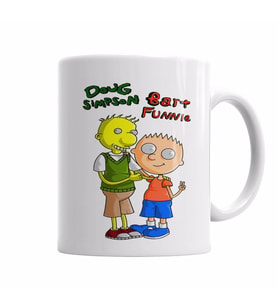 Bart Funnie e Doug Simpson Kupa Bardak Porselen