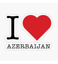 Azerbaycan Azerbaijan 17 Cm Araba Sticker Etiket MD2