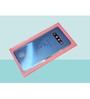 Samsung Galaxy S10 PLUS Uyumlu Arka Kapak Batarya Kapağı - MAVİ - FULL LENSLİ