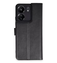 Newface Xiaomi Redmi 13C Kılıf Trend S Plus Kapaklı Kılıf - Siyah