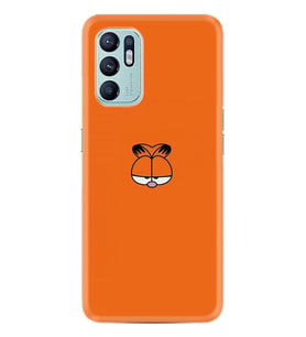 Oppo Reno 6 Kılıf Silikon Desen Özel Seri Garfi 1733