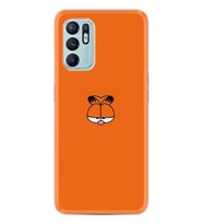 Oppo Reno 6 Kılıf Silikon Desen Özel Seri Garfi 1733