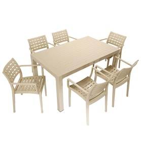 Mandella Wood 90x150 Cafe Koltuk Masa Takımı ÇÖLBEJİ