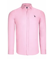 G725 DEWBERRY ERKEK GÖMLEK-DÜZ PEMBE