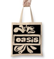 Oasis Logo Bez Çanta Uzun Saplı