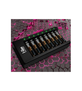 I-Gen G829 8'li Pil Şarj Aleti + 8 Adet AA Pro 2950 mAh Şarj Edilebilir AA Şarjlı Kalem Pilli Set 1.2V Ni-MH