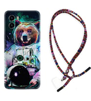 Vivo Y15S Y32 Y33S Y51 Y53S Kılıf Boyun Asklı Rasta Silikon Astronot Panda 1755