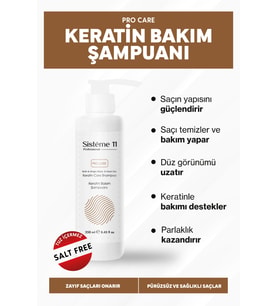 Sisteme 11 Tuzsuz Keratin Bakım Şampuanı 250 ml 8684091009245