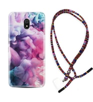 Xiaomi Redmi 8A 8 Pro 9C 9T 10C 11T Pro Kılıf Boyun Asklı Rasta Silikon Pink Cloud 1305