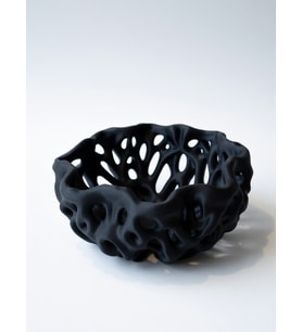 MYCRAFT3D Organik Delikli Dekoratif Kase Modern Şık Hafif Dayanıklı Ev Dekoru 20x9 cm