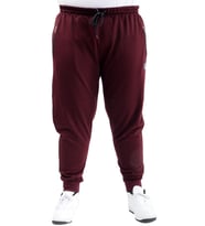 Mode XL Büyük Beden Eşofman Altı Dar Paça Zippered 22501 Mürdüm