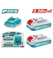 TOTAL P20S 2Lİ 2.0 Ah TFBLI2001 AKÜ VE ŞARJ ALETİ SETİ TFBCPK2212E