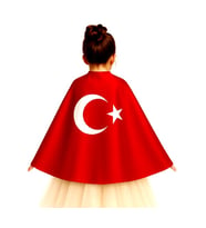 Bayrak Pelerin Ayyıldızlı Pelerin