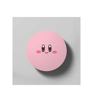 Kirby Face Nintendo Blushing Smile Bardak Altlığı