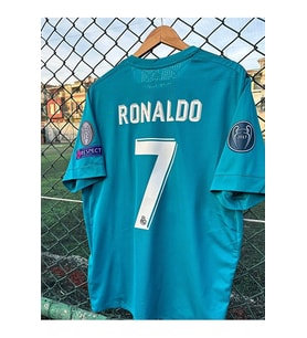 R. Madridd 2017/18 Sezonu Cristiano Ronaldo Röveşata Kısa Kol Nostalji Forması