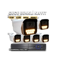 ⚔️ 6 Noktalı Savunma: HEXA-PRO™ 65M Renkli Gece AI Gözetim Seti
