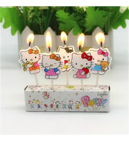 HELLO KITTY BIRTHDAY CANDLE VIP KALİTE HELLO KITTY PASTA MUMU 5 ADET HELLO KITTY DOĞUM GÜNÜ MUMU