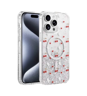 İphone 14 Misk Simli Kapak - Desen 5