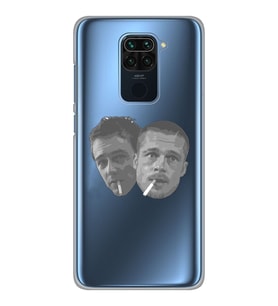 Xiaomi Redmi Note 9 Uyumlu Fight Club Desenli Şeffaf Telefon Kılıfı