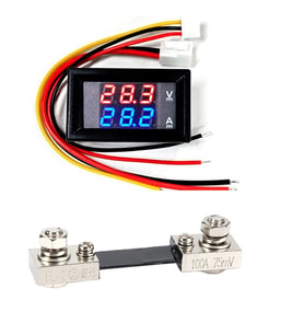 YATE10 DC 0-100V 0-100A Voltampermetre+Şönt Bara Direnci