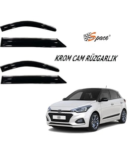 Krom Cam Rüzgarlığı 1,2Mm Hyundai İ20 2014 4'Lü / Caru437