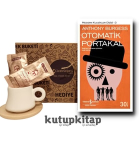 Kutupkitap Bambu Fincan Türk Kahvesi Kişiye Özel Not Otomatik Portakal Kitap Hediye Seti