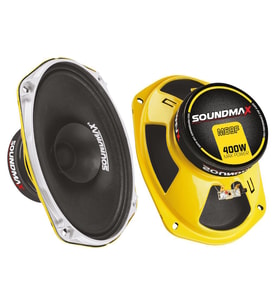 Soundmax Sx-m69f Oval 6x9 Çifti 800wat Yeni Pro Seri Oto Midrange (Sarı)