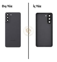 Samsung S21 Fe Grafit Arka Pil Kapağı Batarya Kapağı Lazer Kesim Back Cover