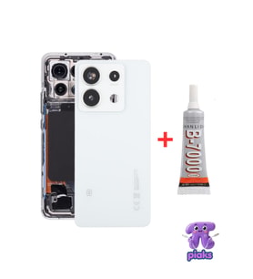 Redmi Note 13 Pro 5G Arka Kapak Pil Batarya Kapağı Kamera Lensli 2312DRA50C Uyumlu + B700