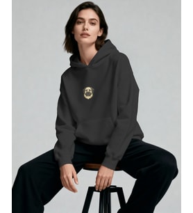 Kangal Köpek Baskılı Unisex Oversize Hoodie – Güçlü Minimal Tasarım