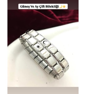 Güneş ve Ay Çift Bilekliği - Çiftlere Özel Ürün