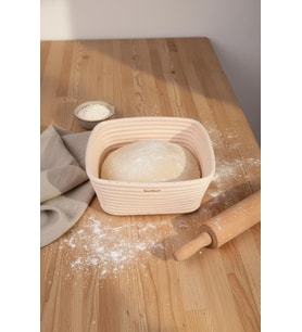 Bambum Puder - Ekmek Mayalama Sepeti Kare 20 Cm