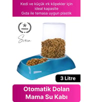 #otomatikmamakabı 3 Lt Otomatik Hazneli Kedi Köpek Mama Kabı Su Besin Uzun Süreli Evcil Hayvan Besin
