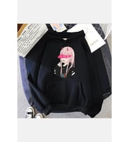 Darling İn The Franxx Zero Kapşonlu Sweatshirt (Siyah)