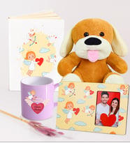 Kendin Tasarla Melek Kupa & Melek Çerçeve & Melek Defter & Sevimli Pelüş Köpek