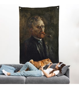 Vincent van Gogh - Otoportre Duvar Örtüsü-7444