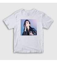 Presmono Unisex Çocuk Beyaz Poster V3 Dua Lipa T-Shirt 326312tt