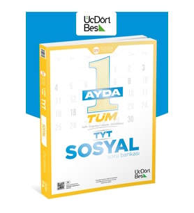 345 TYT 1 Ayda Tüm Sosyal Soru Bankası Tarih-Coğrafya-Felsele-Din Kültürü