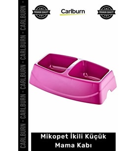 #MamaSuKabı Birinci Sınıf Plastik Sağlıklı Renkli İkili Küçük Kedi Köpek Beslenme Mama Su İstasyonu