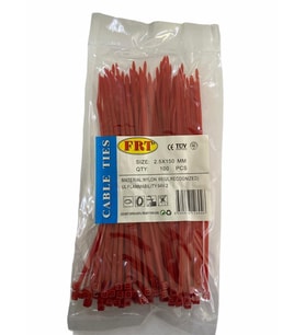 Kırmızı 2,5X150 Kablo Bağı
