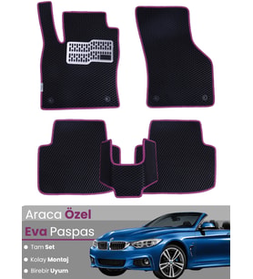BMW 3 SERİSİ E93 CABRİO (2005-2013) Uyumlu EVA Paspas Tam Set–Araca Özel,Su Geçirmez