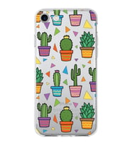 PrintiFy Apple  iPhone 8 ile Uyumlu 1mm Slim Fit Water Color 4 Baskılı Şeffaf  Kılıf