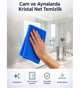Mikrofiber Temizlik Bezi İz ve Leke Bırakmayan Çok Amaçlı Ev Temizlik Bezi 40x40