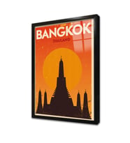 Bangkok Çerçeveli Cam Tablo