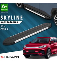 S-Dizayn BYD Atto 3 Skyline Aluminyum Yan Basamak 193 Cm 2022 Üzeri A+ Kalite