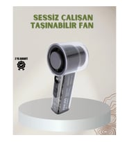 Mey İthalat® 100 Kademeli Ayarlanabilir Mini Fan Dijital Ekranlı Serinletici